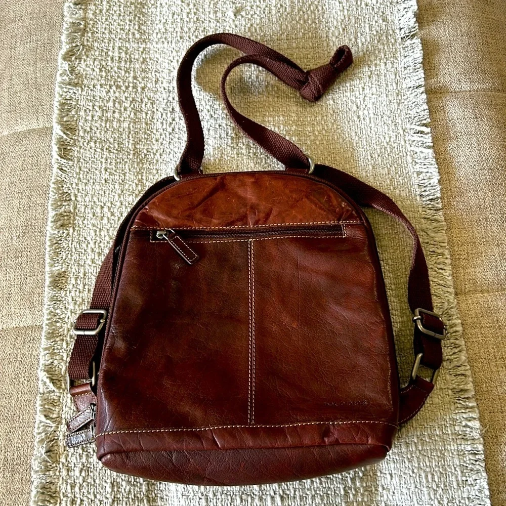 JACK GEORGES LEATHER BAG PACK